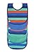 Lassig Washable Waterproof Value Pack Bibs Set of 5 pcs. with Velcro, Striped Boys
