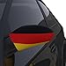 Produktbild qubbi® Fanartikel Deutschland WM 2018 Fahne Flagge für Außenspiegel Spiegel Autofahne Autoflagge
