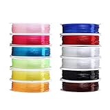 ☆ Einfach zu bedienen: Jedes Volumen von Elastisch Faden ist mit einer Spule ausgestattet, mit der Sie die elastischen Fäden einwickeln können, nicht leicht zu spreizen. Sie können die erforderliche Länge einfach und schnell schneiden.