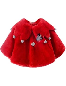 Baby Mädchen Warm Winter Cape Cloak Mantel Outwear Kinderjacken