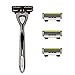 SHAVE-LAB - ZERO - Manual Razor with 4x Razor Blades (P.6 - 6 blades - for men, white)