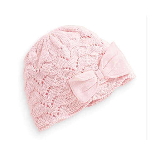 Tou Baby Girls Winter Hats Crochet Caps Princess Hat 100% Cotton 0-6T (M(12-24M), Pink)