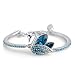 Shining Diva Fashion Blue Platinum Plated Austrian Crystal Kadaa bracelet for Girls RS.399.00