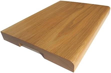 Thomas West Solid Oak Medium Chopping Board - Single Plank - Curved Front