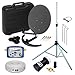 Produktbild HD Camping Sat Anlage im Koffer  Stativ von HB-DIGITAL: 📡 Mini Sat Schüssel 40cm Anthrazit  Stativ  UHD Single LNB 0,1 dB  10m SAT-Kabel inkl. F-Stecker  Digital SATFINDER 💢 4K UHD Full HD 1080p fähig 💢