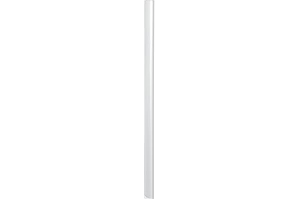 DURABLE - Baguette reliure A4 - Reliure dossier baguette - Avec coins arrondis - 6 mm - Capacité 60 feuilles - Transparent - Boîte de 50 pièces - 293119