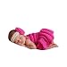 Binlunnu Newborn Baby Photography Props Boy Girl Crochet Costume Outfits Headdress Skirts Rosy