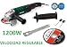 Produktbild Radial-Winkelschleifer, 1200 W, 125 mm, einstellbare Geschwindigkeit, Trimmer Schleifen Schneiden Metall