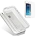 Produktbild iphone 5/5s/SE Hülle,ISENPENK Ultra-slim Transparent Soft TPU Handyhülle,Thin Silicone Clear Case Durchsichtig Weichem Silikon Tasche für iphone 5/5s/SE 4.0 Zoll-[transparent grau] + Panzerglas Folie/ Display foile/ display schutzfolie