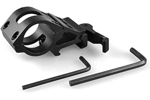 FILANIMAL Monturas acoples agarres soporte para linternas caza linterna, linternas led, linternas bicicleta, ajustables de plastico reforzado, acero, pistola rifle escopeta telescopio (Montura/acople M-8)