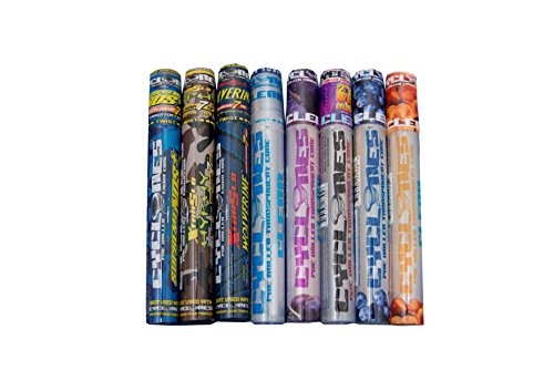 Cyclones Blunts, vorgedreht, transparent, Set mit Clear Grape - Clear-Blueberry-Peach-The Purple Unknown (Limited Edition mit 2 Blunts) - doppelt umwickelte, besonders langsam brennende Blunts - Wolverine - Hyphy - Supreme Nos - Mayhem, insgesamt 9 Blunts