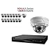 Produktbild Hiwatch von Hikvision, 4 MP-IP-Überwachungskamera-System mit 16 CH PoE HD NVR und 4 x 16 Megapixel 1520 x 2688 wetterfeste. Vandal Dome-Kamera, macht Ethernet-Kit