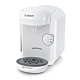 Bosch Tassimo Vivy - Cafetera multibebidas automática de cápsulas, diseño compacto, 1300 W, color blanco