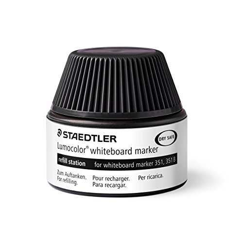 Staedtler 488 51-9 Tinte für Marker Lumocolor refill station, 30 ml, 5x Nachfüllen, schwarz