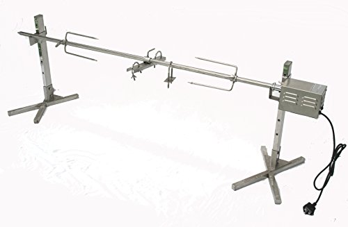 Preisvergleich Produktbild SunshineBBQs Edelstahl BBQ Hog Braten Drehspieß Stativ-Set