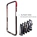 Price comparison product image Dngn Moto Z3/Z3 Play Bumper Case Compatible Moto Mods Aluminum Metal Frame Cover 4 Corners Shockproof Protection Slim Fit for Motorola Moto Z3/Z3 Play (Moto Z3 Bumper Red)