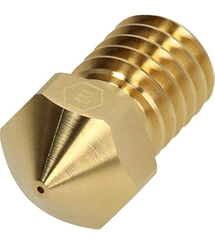 QIDI TECH Ugelli Estrusore Per Stampanti 3D X-PLUS3/X-MAX3/X-SMART3, 2 Pezzi, Rame Placcato, 0.4 Mm M6, Per PLA/PETG/ABS/Nylon