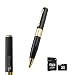 Produktbild SMARTEX | Stift mit unsichtbarer Spion Kamera + MicroSD 8GB Camcorder Spion Mini Kamera Audio Video, Goldfarbe