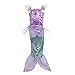 Price comparison product image Lito Angels Girls Princess Mermaid Costumes Fairy Tales Dresses Fancy Party Dress Size 4-5 Years Purple