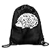Produktbild GONIESA Cute Funny Whimsical Hedgehog Sports Drawstring Backpack Bag