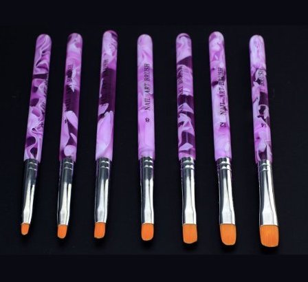 Demarkt 7-teilig für Nailart, UV-Gel, Acryl, Onestroke Pinselset - 2