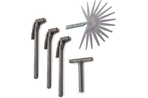 Fransande - de 5 herramientas de ajuste de válvula de motor de , universal, llave de tornillo de válvula de 8-10 mm, llave de tipo T, 0,1 – 2 mm, calibre de grosor