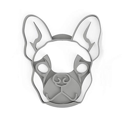 3DreamsDesign Keksausstecher French Bulldog Face süsses Bully Gesicht für Fondant und Teig (groß)