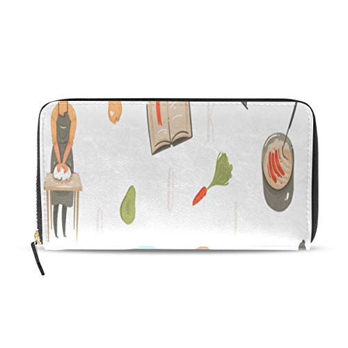 Preisvergleich Produktbild Kühlschrank elektrische muster lange pass kupplung geldbörsen reißverschluss brieftasche fall handtasche geld veranstalter tasche kreditkarteninhaber für dame frauen mädchen männer reisen geschenk