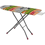 Parasnath Heavy Duty Folding Ironing Board Table 18" X 48" (Colour May Vary, Multi-Color)