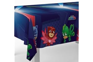 BeenSmile, Tovaglia PJ Masks, tovaglia per decorazione di compleanno, articoli per feste dei bambini, celebrazioni e compleanni, 1 pezzo, 120 x 180 cm,