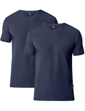 Lapasa Herren T-Shirt, 2er Pack V-Neck T-Shirt für Herren, troknet schnell , T-Shirt für Männer, V-Ausschnitt,...