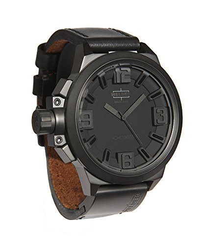 Welder Herren Armbanduhr Chronograph Lederband und Zifferblatt in Schwarz K22-906 Welder Herren Armbanduhr Chronograph Lederband und Zifferblatt in Schwarz K22-906