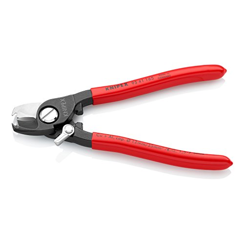 KNIPEX 95 41 165 Kabelschere mit Abisolierstelle, für Cu- und Al-Kabel - 2