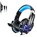 Price comparison product image GXWLWXUP Gaming Headset - Comfortable Over-Ear Gaming Headphones with Mic LED Light for New Xbox One/PS4/PC Laptop/Mac/iPad/Smartphones (Color : Blue)