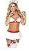 Produktbild Damen Negligee Sexy Spitze Dessous Erotik Lingerie Babydoll Nachtwäsche Damen für Sex Reizwäsche Bodysuit Erotische Reizvoller Dessous Nachtclub Clubwear Cosplay Krankenschwester Kostüm Rollenspiele