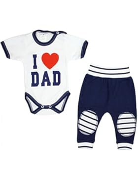 TupTam Unisex Baby Bekleidung mit Spruch 2er Set