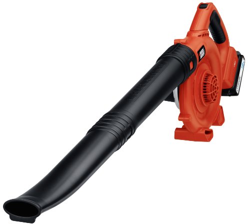 Black+Decker 18V Li-Ion Akku-Gartenbläser, Laubbläser, ohne Akku, 192km/h Blasgeschwindigkeit, GWC1800LB, schwarz orange - 2