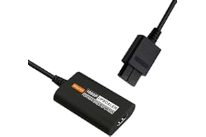 BIGFOX Convertidor N64 a HDMI - Cambio de 16:9/4:3 1080p HD Video Audio, Todas Las Consolas de N64/SFC/SNES/NGC (PAL y NTSC), para Cable HDTV