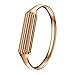 Produktbild Für Fitbit Flex 2 Smart Watch Transer® Ersatz Uhrenarmbänder Fashion Luxus Edelstahl Zubehör Armband Schmucksache Uhrenarmband Für 6,3 Zoll bis 6,5 Zoll Handgelenk (Rosengold)