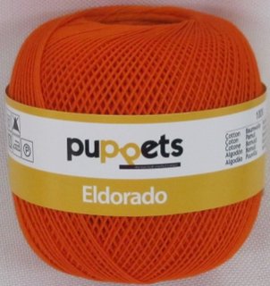 50g Puppets eldorado – Farbe: 7329 – orange – Häkelgarn Stärke 10 - 2