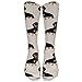 Produktbild UFHRREEUR Doxie Dachshund Weiner Dog Pet Dogs Knee High Graduated Compression Socks for Women and Men - Best Medical Nursing Travel Flight Socks Running Fitness 50cm