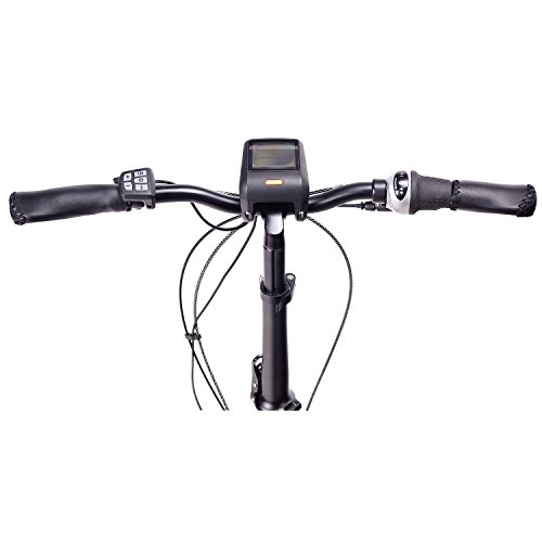 Leisger ® F4 20″ Zoll Elektrofahrrad, E-Faltrad,Klappard, E-Bike, Pedelec, 36V 250W Li-Ion Akku mit 11Ah PANASONIC Zellen, Bafang MAX Display & Mittelmotor in glänzend weiß - 5