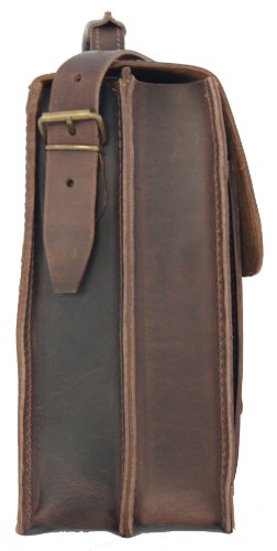 FREIHERR VON MALTZAHN Aktentasche GALILEO 2  38 cm  braun  BIO-Leder  T386-58   Lederpflege