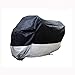 Produktbild LYZP Universal-Motorradabdeckung, Fahrradabdeckung Regen Sonne Frost Schnee Silber Mehrere Größen Optional Silber Auf Schwarz (größe : S)