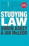 Image de Studying Law (Palgrave Study Skills)