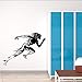 Produktbild jukunlun Gym Laufen Sport Runner Gabeln Flamme Vinyl Wandtattoo Wohnkultur Wohnzimmer Kunstwand Wandaufkleber Removable58X77Cm