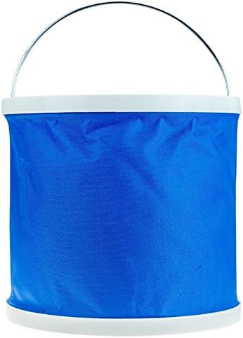 HQ Products Foldable Oxford Bucket Car Washing Outdoor Camping Hikings Fishing Water Bucket