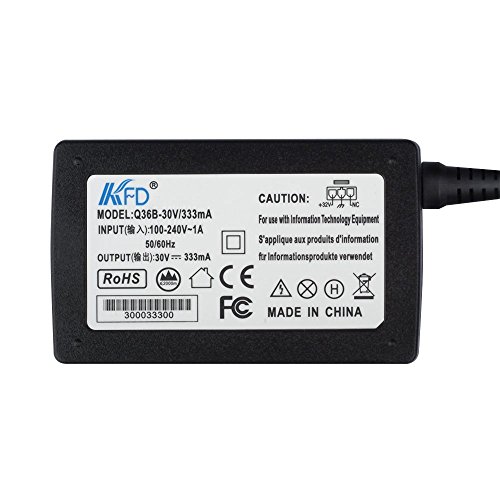 KFD Ladegerät Drucker Netzteil für HP Deskjet 1050 1000 2050 2000 2060 3050 3055 2510 2050A 2054A 3050A 3055A,HP OfficeJet 0957-2286 0957-2290 0957-2269 HP All in one 2051 3051A 3052A J310A,HP Printer AC Adapter – 30V 333MA - 3