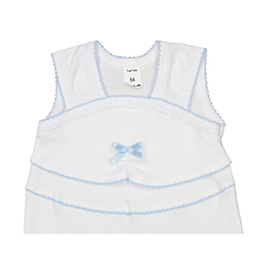 TupTam Unisex Baby Taufbekleidung 3-tlg. Set , Farbe: Weiß / Junge, Größe: 62 - 5