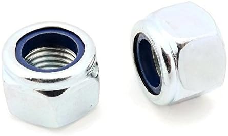 M16 Nylon Insert Nuts .DIN 982. BZP. GRADE 8. Pack of 40.( FREE Delivery )